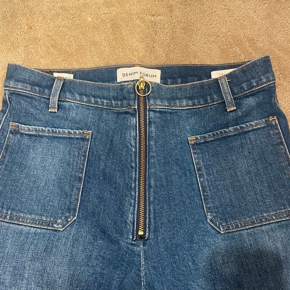 Aritzia denim forum zip up jeans - Picture 1 of 4